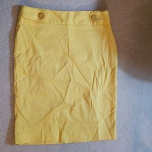 Yellow Rafaella Canvas Skirt